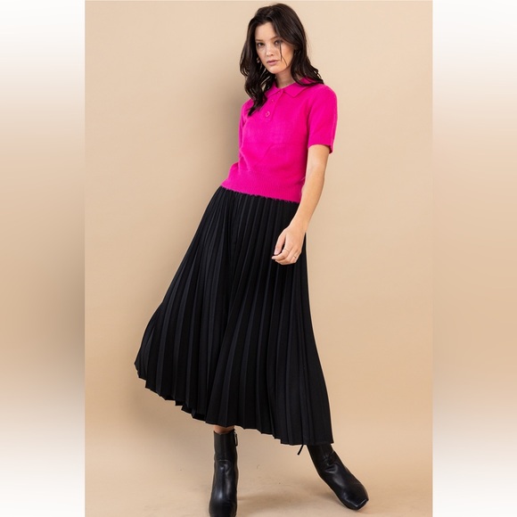 29 Soft Angora Knit Short Sleeve Sweater Top - Picture 5 of 5